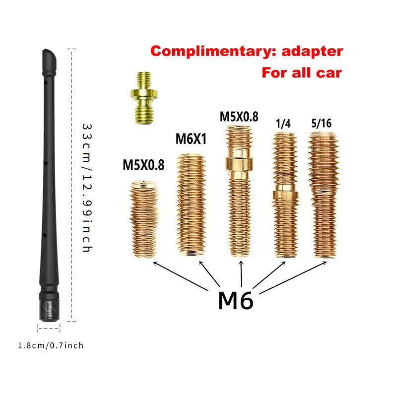 Universal Car Antenna Replacement, Signal-Receiving Auto Accessory Compatible with Ford, Toyota, Honda...