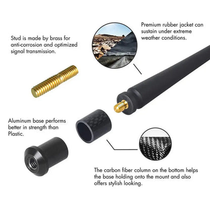 Universal Car Antenna Replacement, Signal-Receiving Auto Accessory Compatible with Ford, Toyota, Honda...