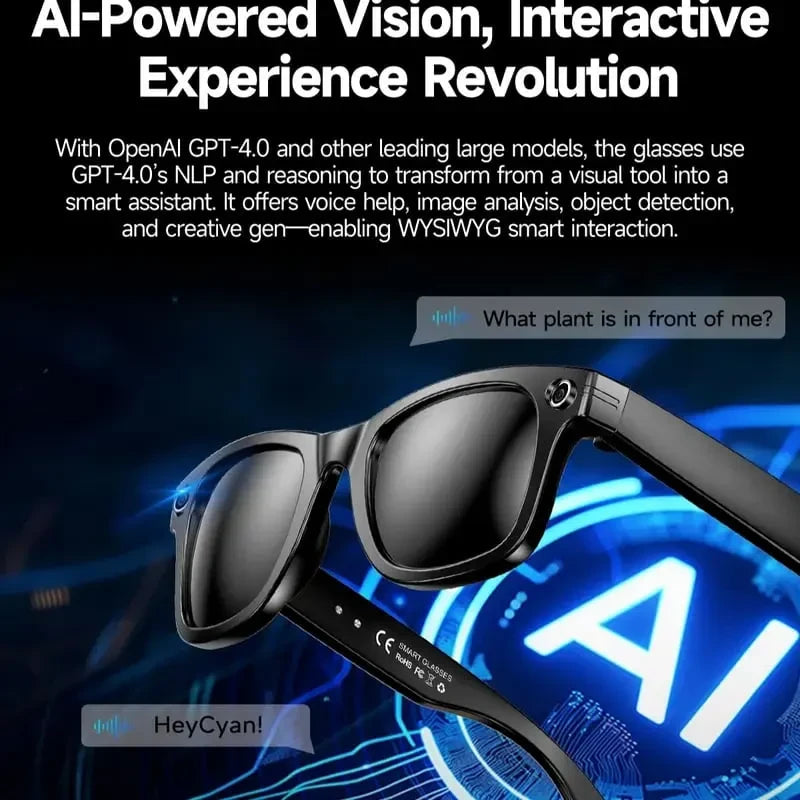 AIMB G2 Smart AI Translation Camera Bluetooth Glasses