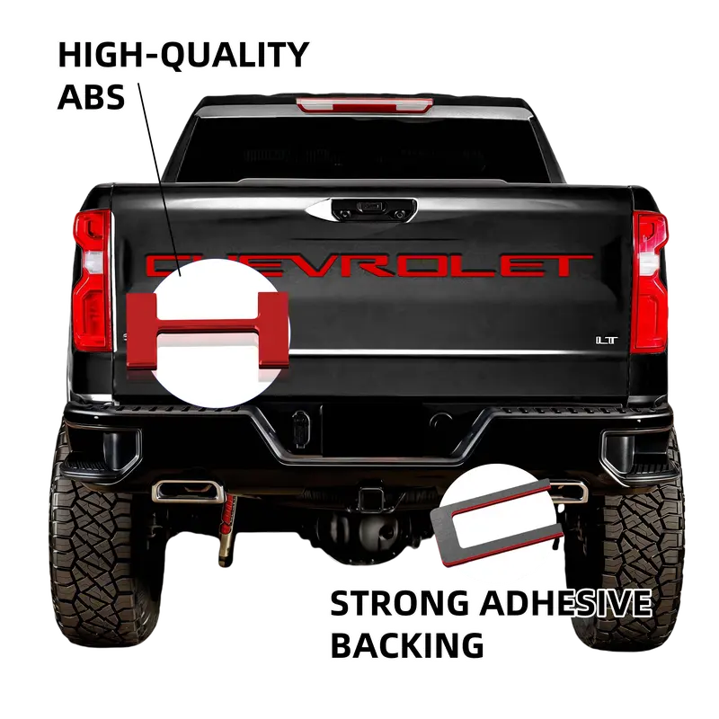 Premium 3D Tailgate Lettering Sticker Inserts