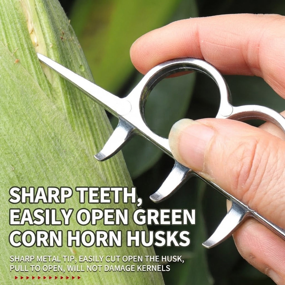 Stainless Steel Corn Husking Tool for Farm & Home Fresh Corn Shelling