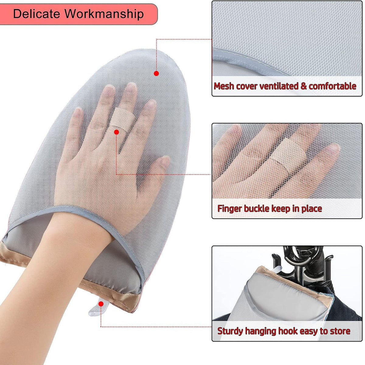 Garment Steamer Glove Anti-Steam Burn Accessory for Clothes