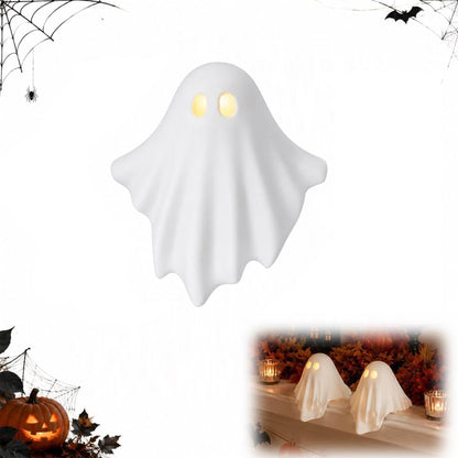 Luminous Ghost Ornament – Cute LED Halloween Tabletop Decor for Mantel