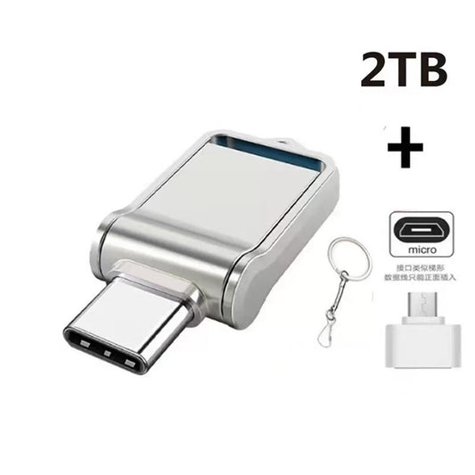 2TB USB Flash Drive for Phones and Computers – Dual-Interface (USB-C & USB-A) Storage Stick