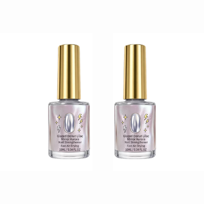 2PCS Lilac Glossy Mirror Nail Strengthener