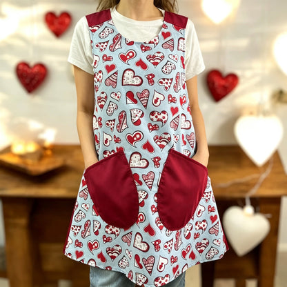 Cross Over Vest Style Apron with 2 Large Pockets
