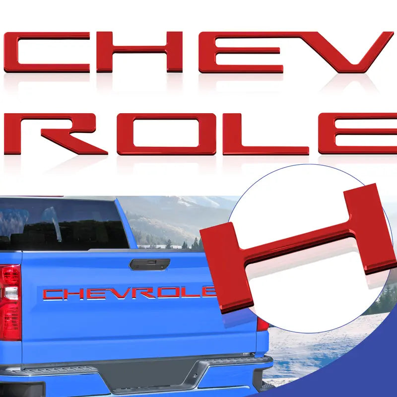 Premium 3D Tailgate Lettering Sticker Inserts