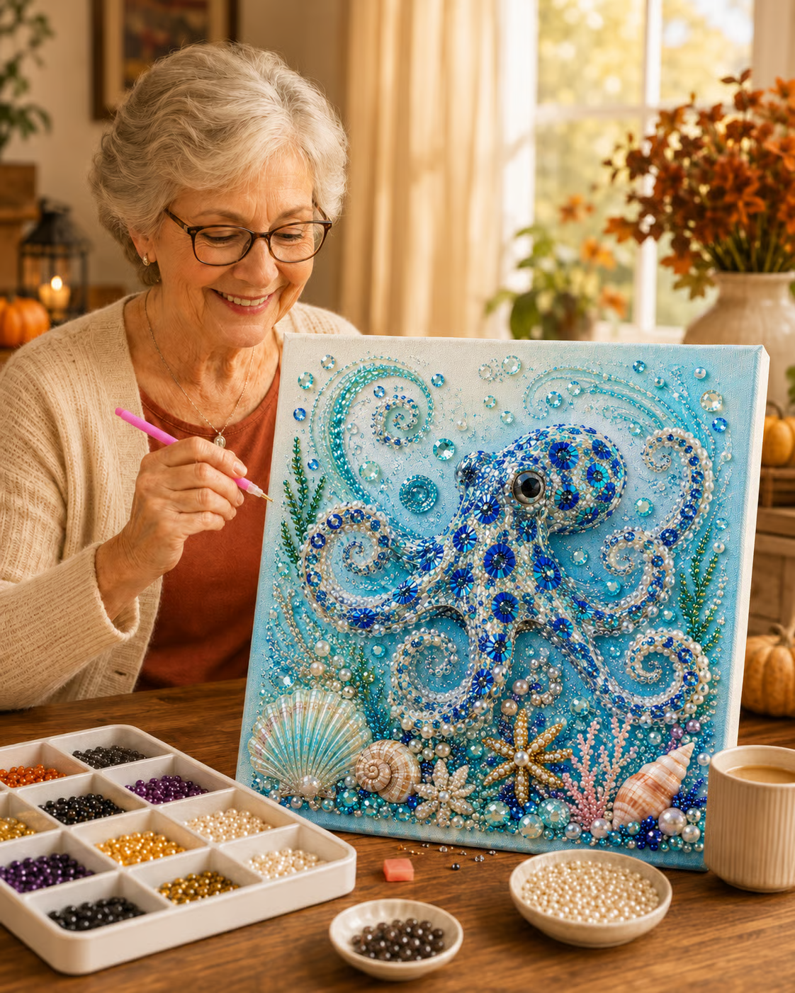 Ocean Theme Pearl Art DIY Kit