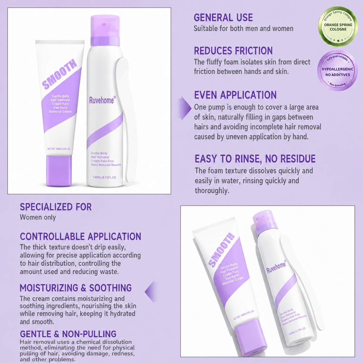 Bikini Hair Removal Cream for Sensitive Skin | Suitable for Men & Women |