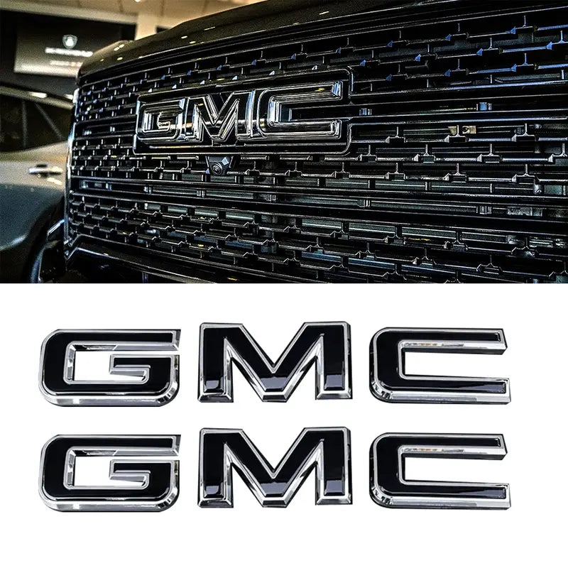 GMC Grille & Tailgate Emblem Replacement Badge Fits 19-26 Sierra