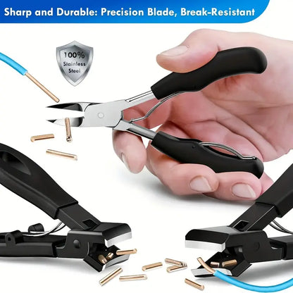 6PCS Wide-Jaw Toenail Clippers for Thick Nails