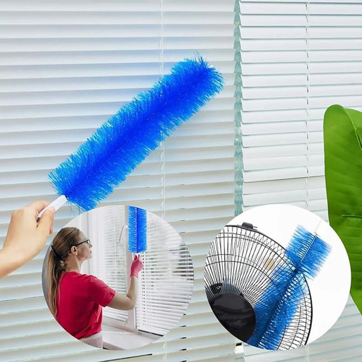 1/3/6 Counts Fan cleaning brush, dust removal brush, cleaning brush, bendable microfiber head, reusable dust collector, washable, suitable for ceiling fan blades