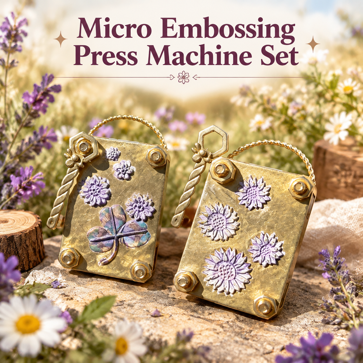 2PCS Mini Flower Press | Small Portable Pocket Press