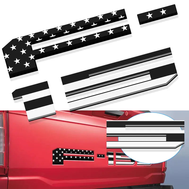 F-150 Tailgate Lettering Stickers – Pickup Truck Rear Decal Set