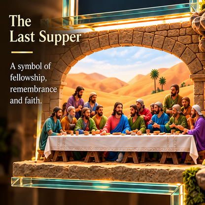 🙏✝️ The Story of Jesus LED Cross Lamp ✨ 6 Biblical Scenes & Meaningful Christian Gift