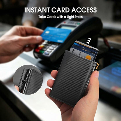 RFID Blocking Wallet for Men Pop up Card Holder