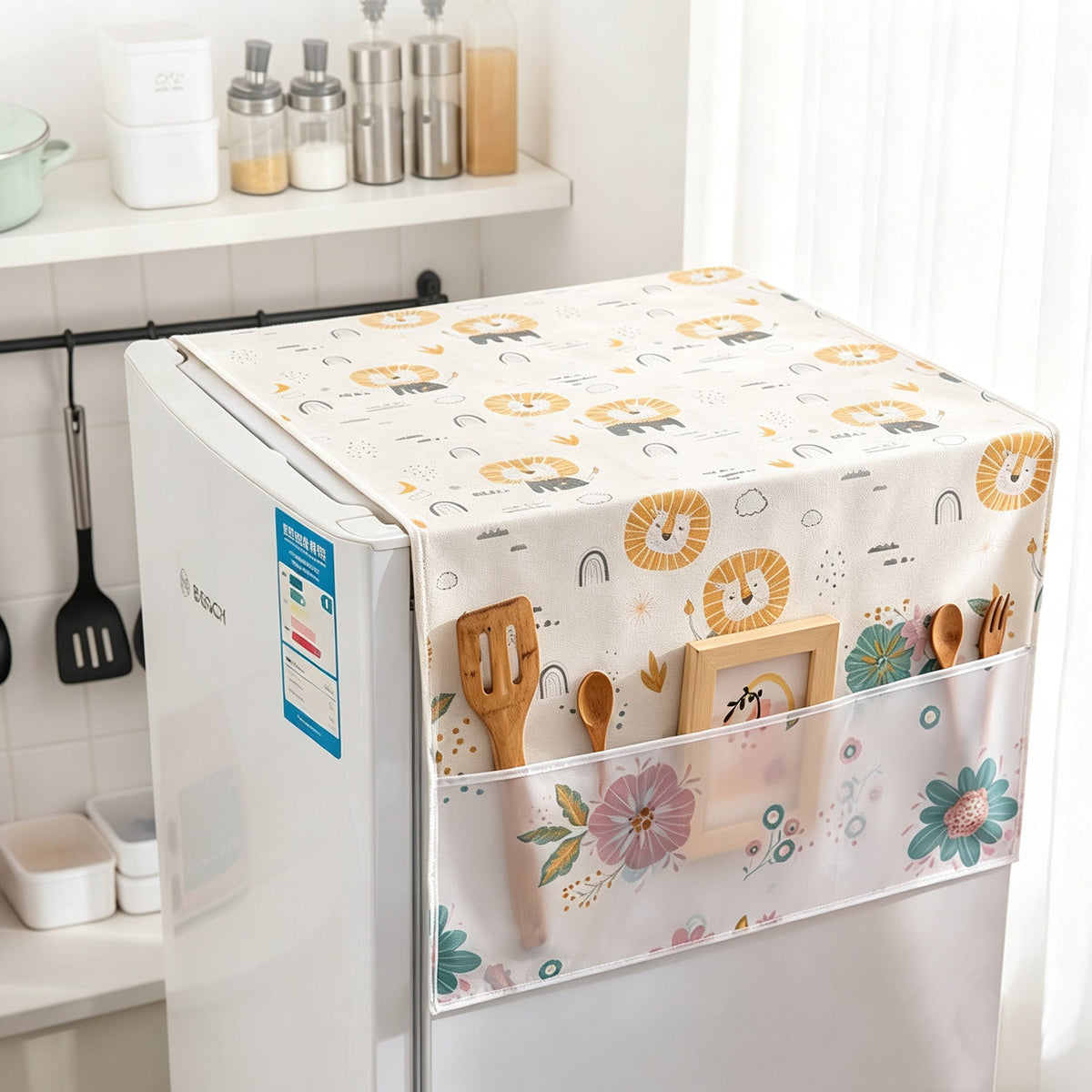 Refrigerator Dust Cover Top for Kitchen Fridge Laundery Room