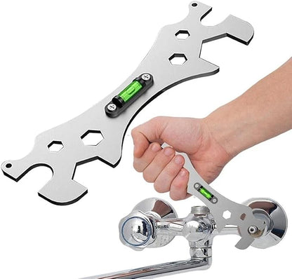 Faucet Wrench Shower Spanner Screw Nut Openings with Level