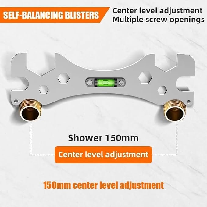 Faucet Wrench Shower Spanner Screw Nut Openings with Level