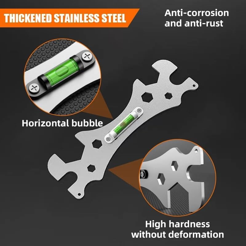 Faucet Wrench Shower Spanner Screw Nut Openings with Level
