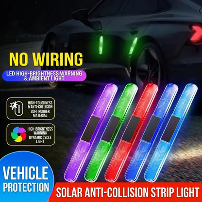 4-Piece Solar Anti-Collision Warning Light Strip Set
