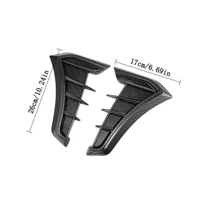 2 Pcs Carbon Fiber Car Side Wing Fender Decals, Truck Decal Decorative Sticker