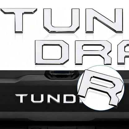 Toyota Tundra Tailgate Insert Letters 3D Raised Rear Emblems