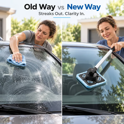 🔥Dual Magnetic Car Windshield Cleaner | Streak-Free Auto Glass Cleaning Kit