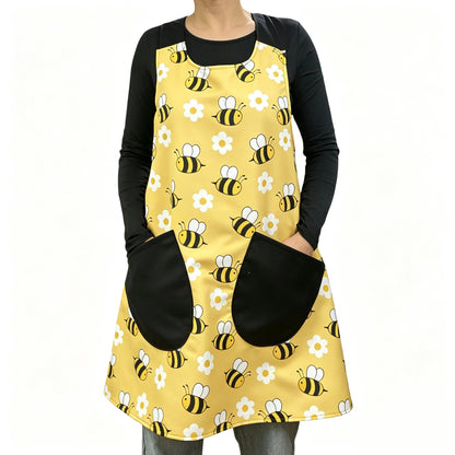 Cross Over Vest Style Apron with 2 Large Pockets