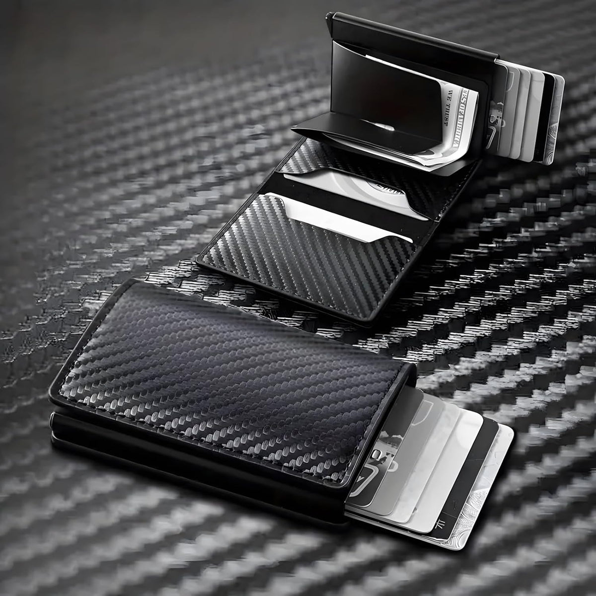RFID Blocking Wallet for Men Pop up Card Holder