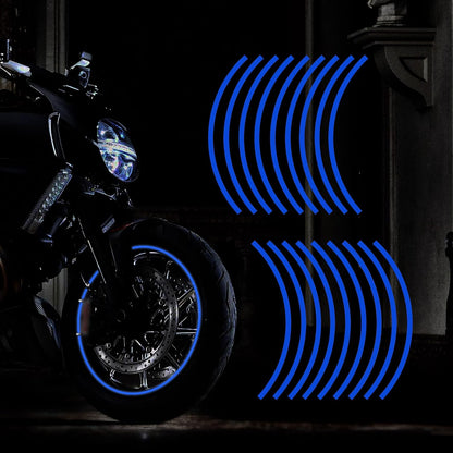 16''-17'' Reflective Wheel Rim Stripe Decal for Motorcycle, Car, Cycling, Bike