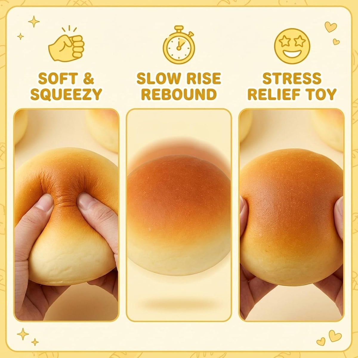 Slow Rising Bread Squishy Toy