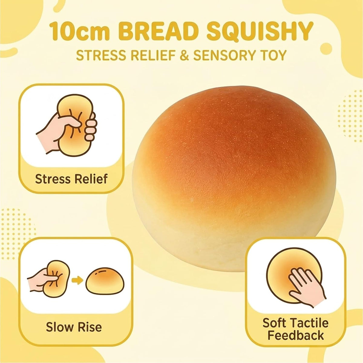 Slow Rising Bread Squishy Toy