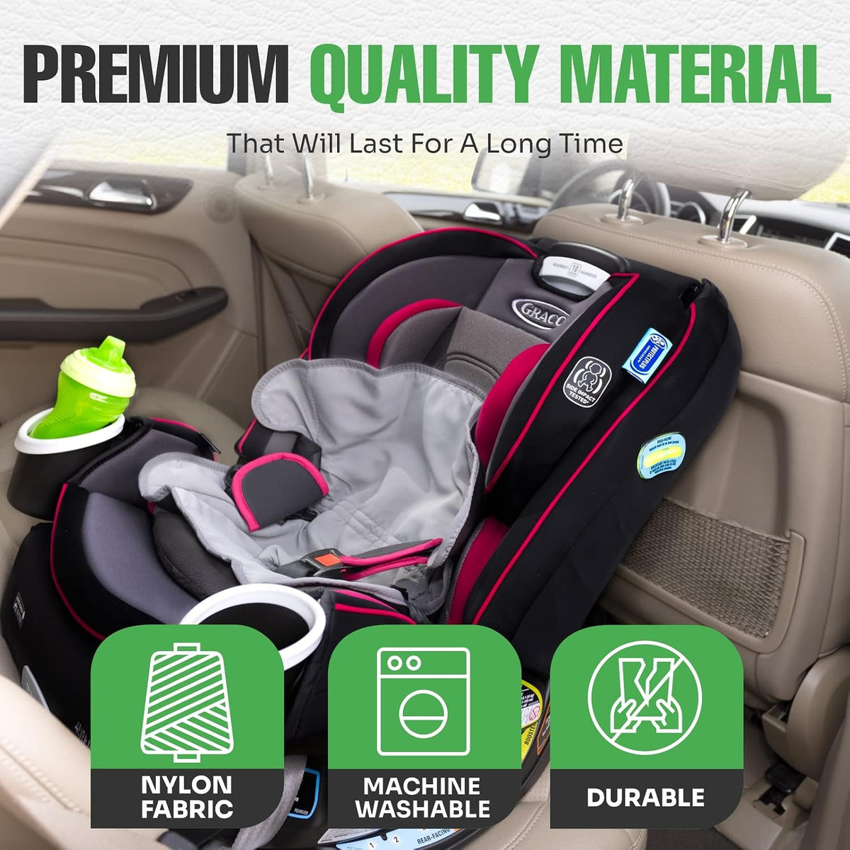 Piddle Pads Multi-use Leak Free Lines for Baby Stroller, High Chair & Car Seat