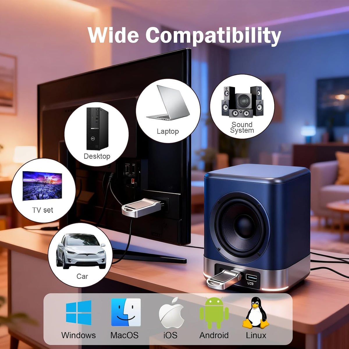 2TB USB Flash Drive for Phones and Computers – Dual-Interface (USB-C & USB-A) Storage Stick