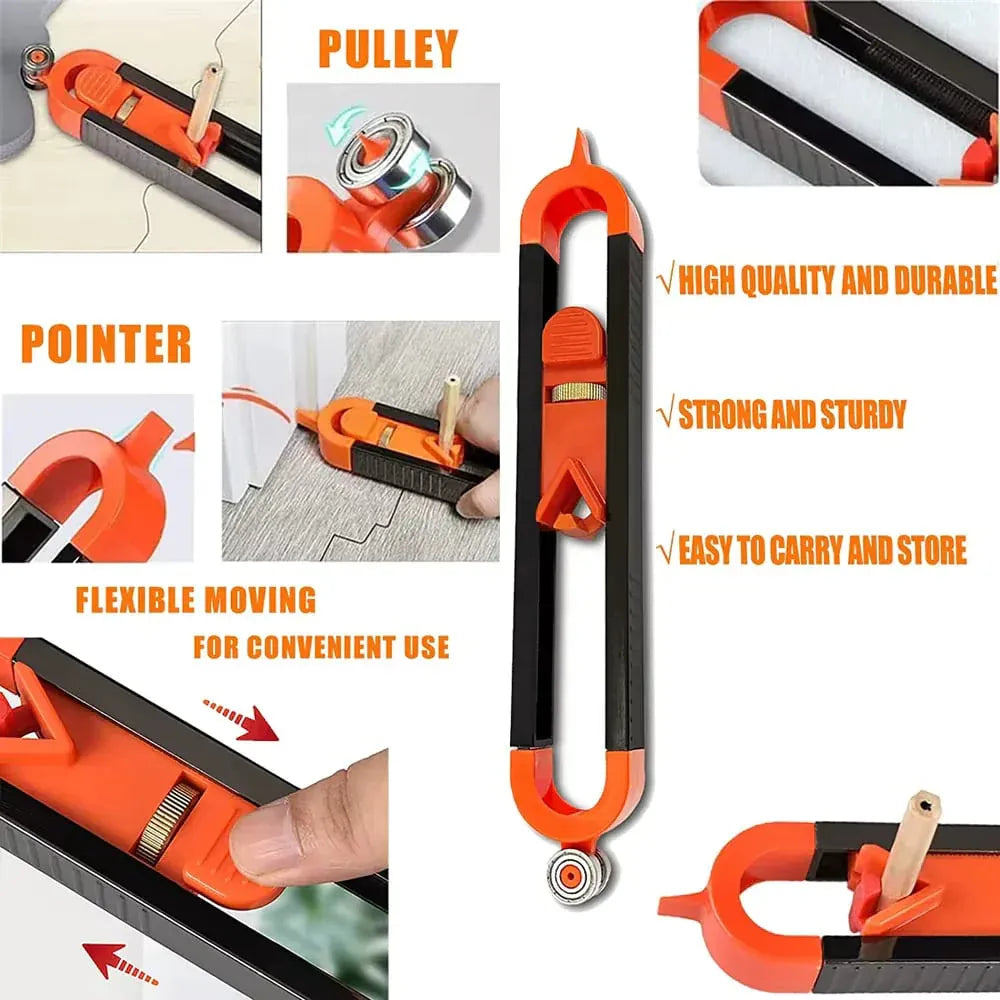 Adjustable Contour Scribing Tool with Pen Lock