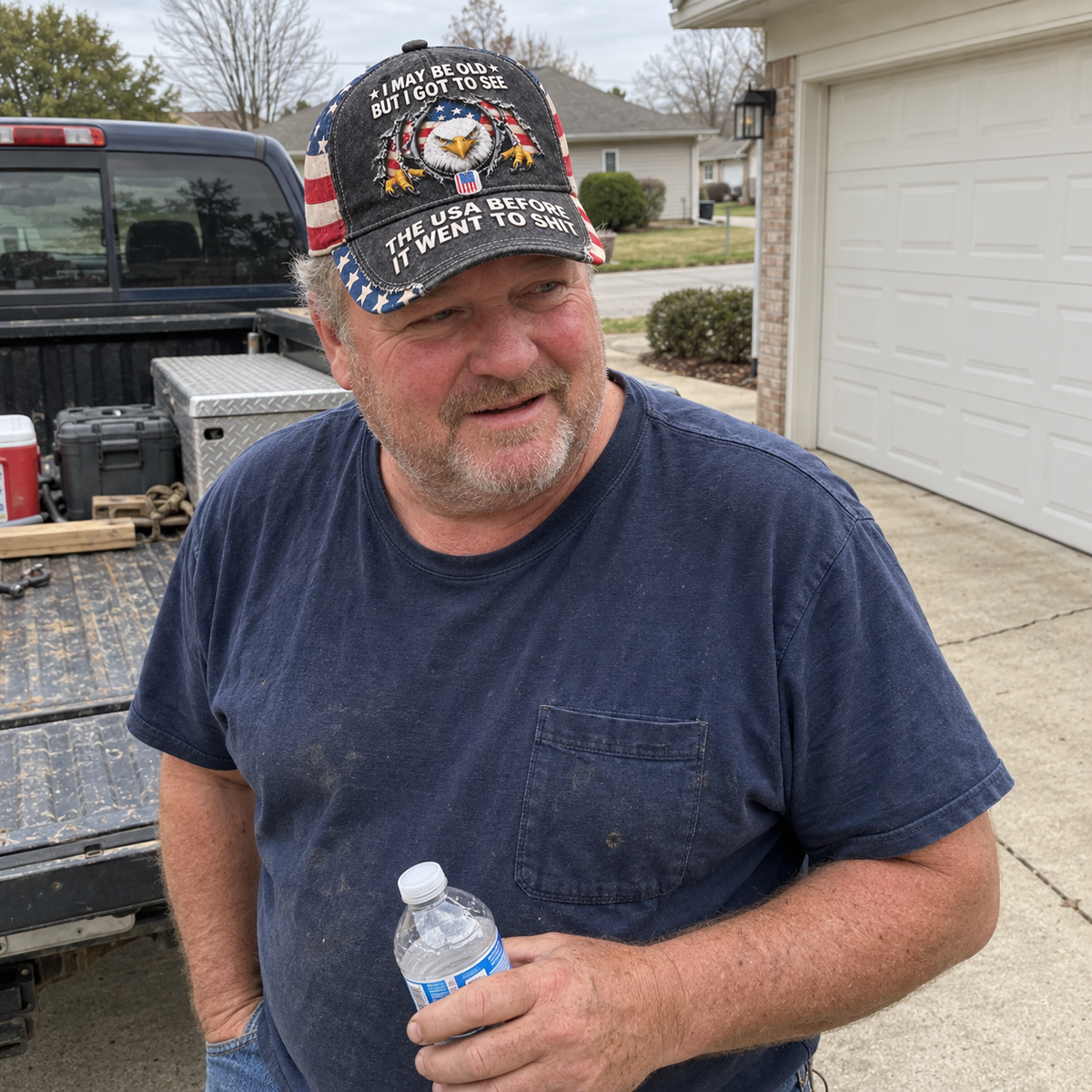 🦅 “I May Be Old” Vintage Eagle Cap