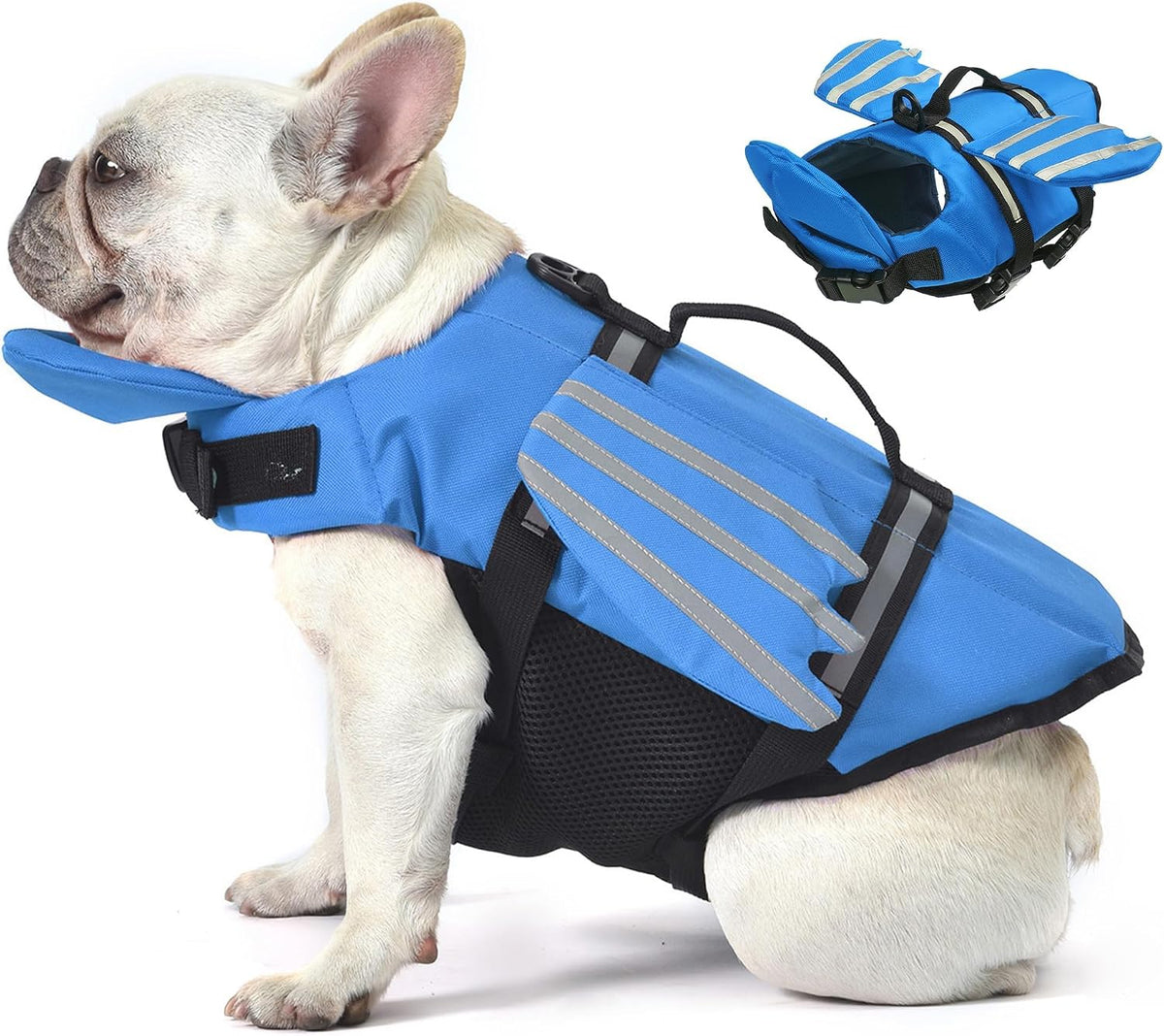Ripstop Dog Life Jacket, Dog Life Vest With Rescue Handle Keep Doggy Safe
