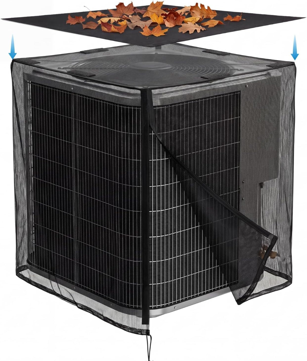 Heavy-Duty Full Mesh Air Conditioner Cover, All-Season Outdoor AC Unit Protector