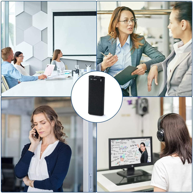8GB Digital Voice Recorder | Intelligent Triple Noise Reduction
