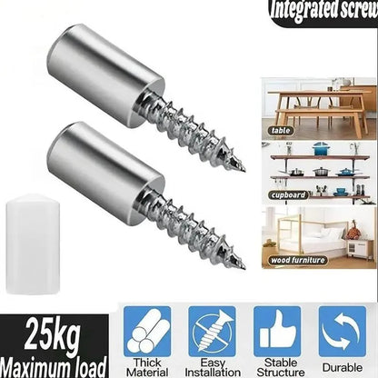 40 Count Self-Tapping Screws,Shelf Support Pegs,Shelf Pins with Non-Slip Sleeve