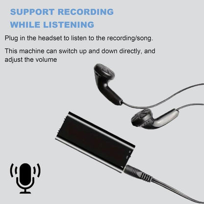 8GB Digital Voice Recorder | Intelligent Triple Noise Reduction