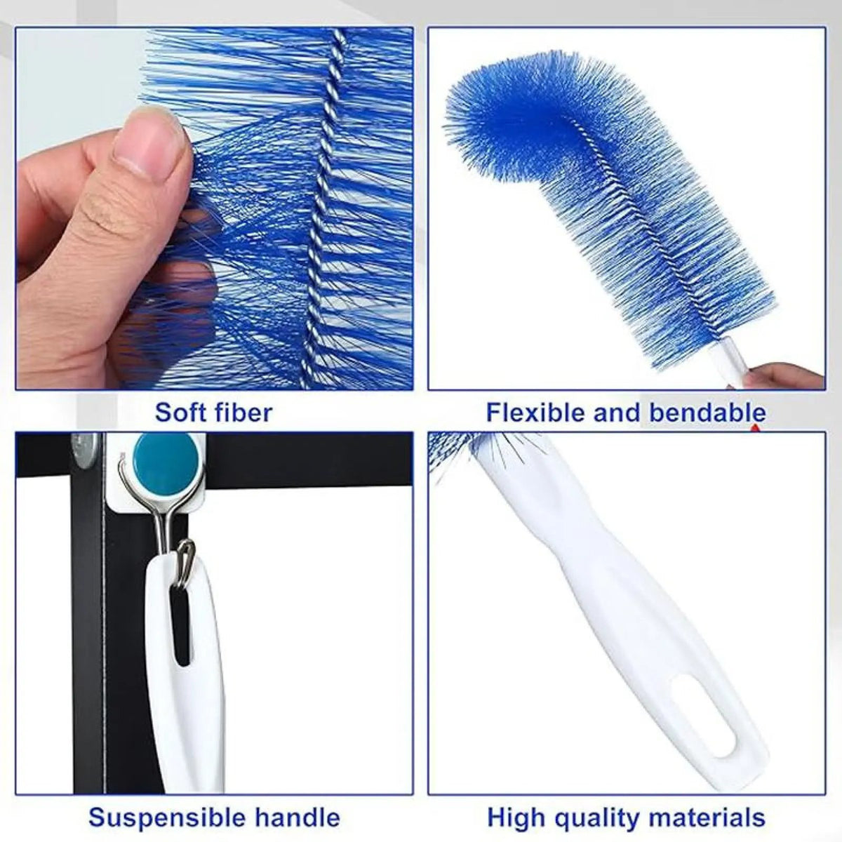 1/3/6 Counts Fan cleaning brush, dust removal brush, cleaning brush, bendable microfiber head, reusable dust collector, washable, suitable for ceiling fan blades