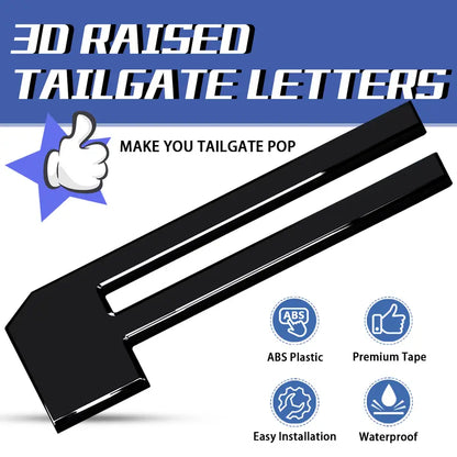 F-150 Tailgate Lettering Stickers – Pickup Truck Rear Decal Set