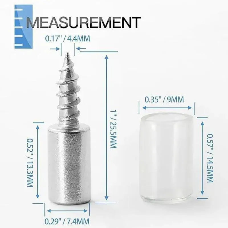 40 Count Self-Tapping Screws,Shelf Support Pegs,Shelf Pins with Non-Slip Sleeve