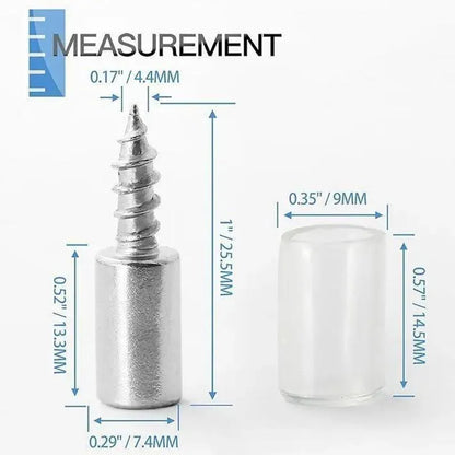 40 Count Self-Tapping Screws,Shelf Support Pegs,Shelf Pins with Non-Slip Sleeve