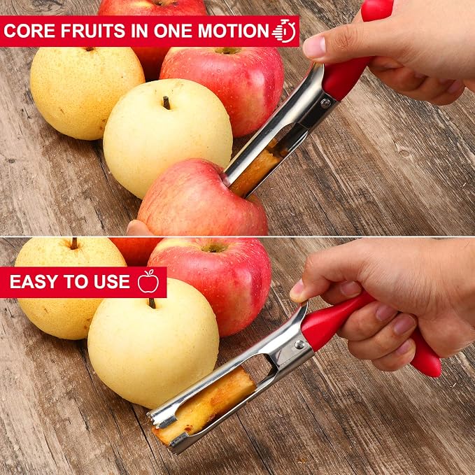 Premium Apple Corer - Easy To Use And Clean - Rugged And Durable Apple Corer