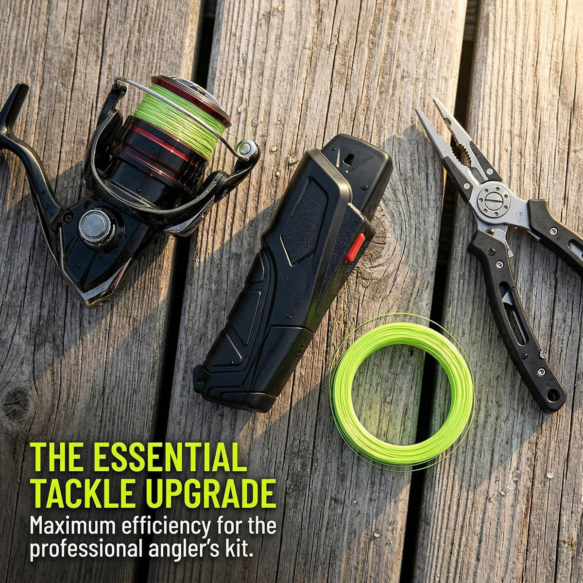 Electric Fishing Line Stripper for Spinning, Casting & Trolling Reels