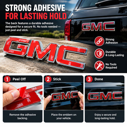 GMC Grille & Tailgate Emblem Replacement Badge Fits 19-26 Sierra