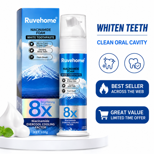 8X Niacinamide Foaming Whitening Toothpaste